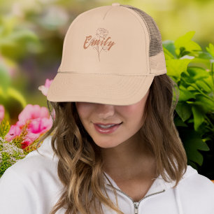 Maid of honor cap with name - Wedding party hats