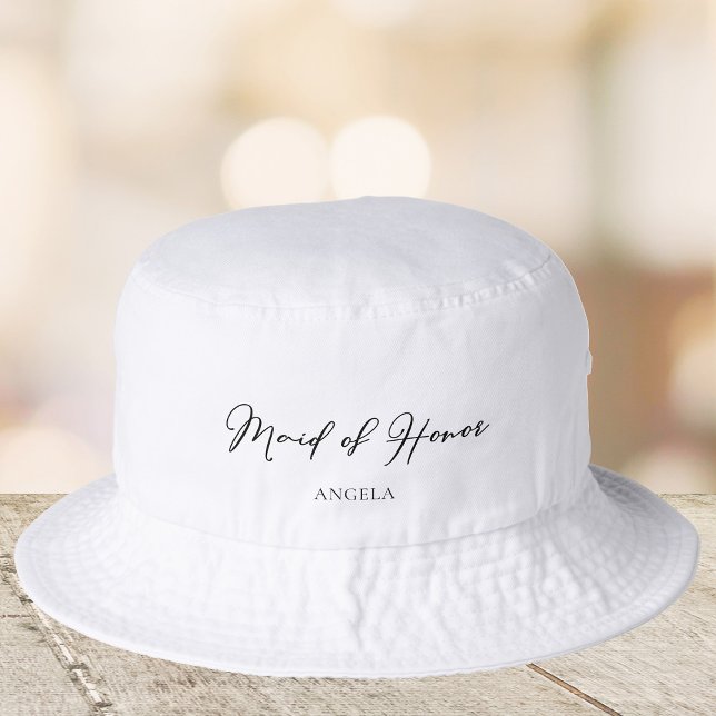 Maid of Honor Chic Customized Wedding Bucket Hat (Creator Uploaded)
