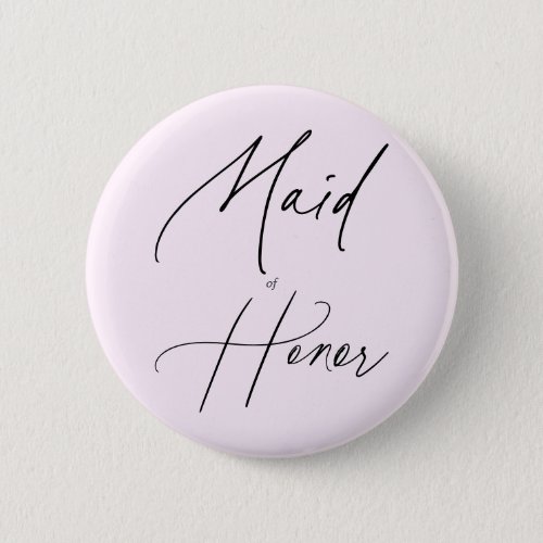 Maid Of Honor Chic Script Button