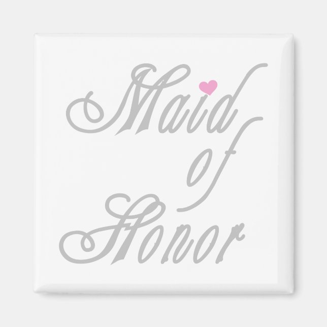 Maid of Honor Classy Grays Magnet (Front)