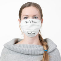 Maid of Honor Cloth Face Mask
