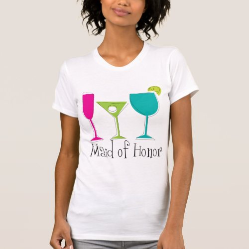 Maid of Honor Cocktails T_Shirt