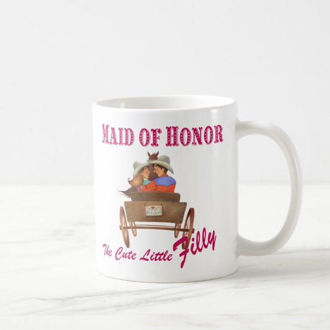 Maid of Honor Coffee Mug Wedding Party Gift (Right)
