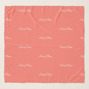Maid of Honor Coral Scarf