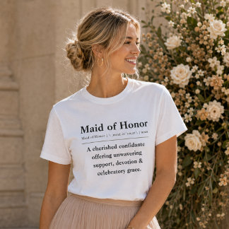 Maid of Honor Definition T-Shirt Tri-Blend Shirt