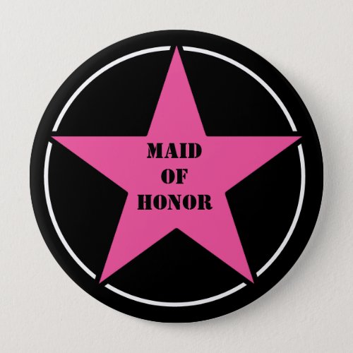 Maid of Honor Disco Cowgirl Bachelorette Party Button