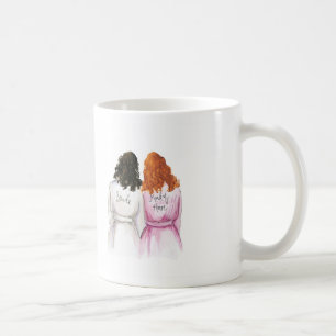Maid of Honor? Dk Br Curls Bride Red Curls Maid Coffee Mug