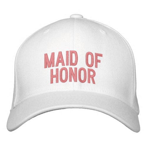 Maid of Honor Embroidered Baseball Cap