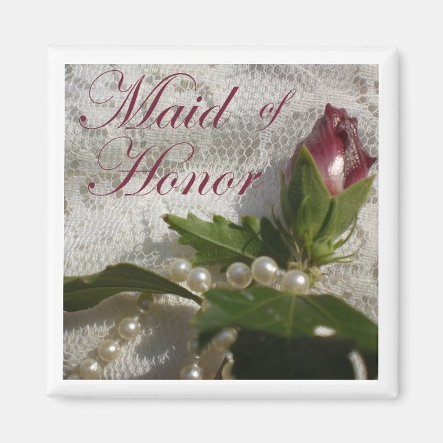 Maid of Honor Favor Magnet (Front)