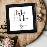 Maid of Honor Floral Letter Boho Wedding Keepsake Gift Box<br><div class="desc">Keepsake gift box to personalize for your Maid of Honor. Maid of Honor is lettered with neutral boho floral letters and handwritten script. You can also add the name of the bride and groom and their wedding date, which frames a co-ordinating floral ampersand. Lovely wedding party keepsake gift and perfect...</div>