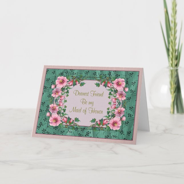 Maid of Honor Friend Invitation (Front)