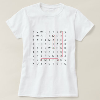 Maid of Honor Fun Wedding Word Find Bachelorette T T-Shirt