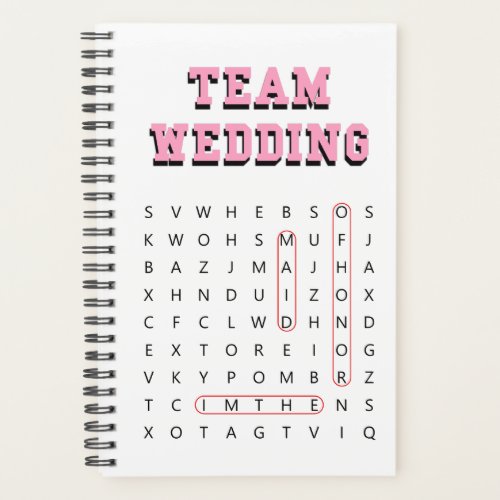 Maid of Honor Fun Wedding Word Find Theme Wedding Planner