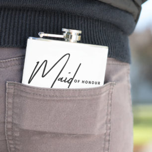 Maid of Honor” Gift–Bridal Wedding Party Flask