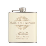 Maid Of Honor Gift Vintage Wedding Party Flask at Zazzle