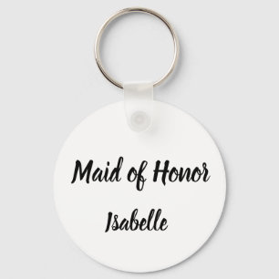Maid of Honor Gifts Custom Name Gifts Wedding  Keychain