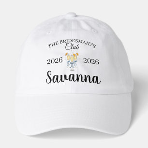 Maid of Honor, I do Crew, Personalize  Hat