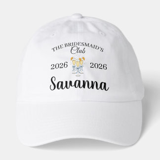 Maid of Honor, I do Crew, Personalize  Hat