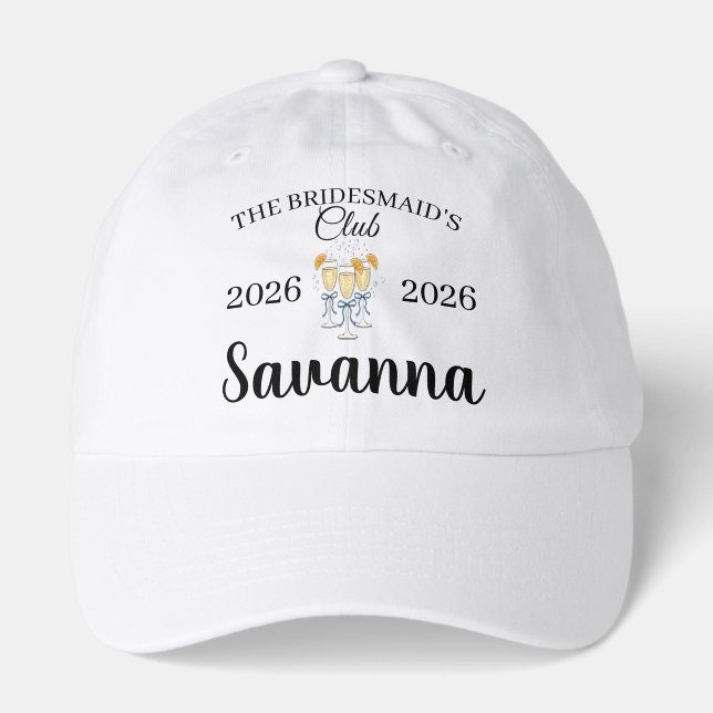 Maid of Honor, I do Crew, Personalize  Hat (Front)