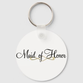 Maid Of Honor Keychain by MishMoshTees at Zazzle