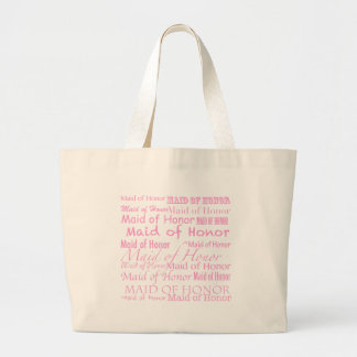 Maid of honor large tote bag
