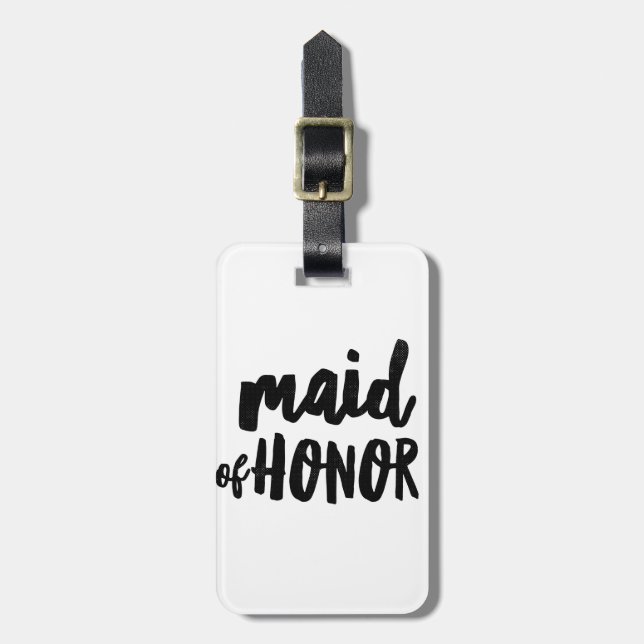 Maid of Honor Luggage Tag (Front Vertical)