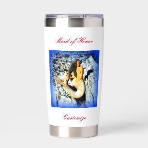 maid of honor mermaid insulated tumbler