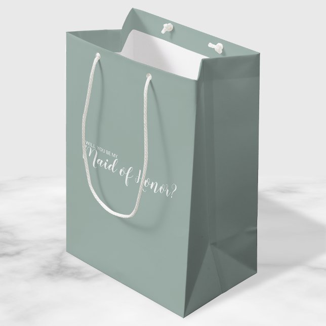 Maid of Honor Modern Proposal Medium Gift Bag (Creator Uploaded)