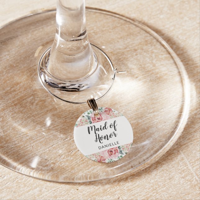 Maid of Honor Monogram Bridal Wedding Party Favor (In Situ)