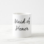 Maid Of Honor Mug at Zazzle