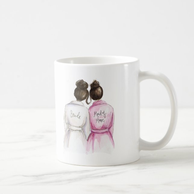 Maid of Honor? Mug Dk Br Bride Dk Br Maid (Right)