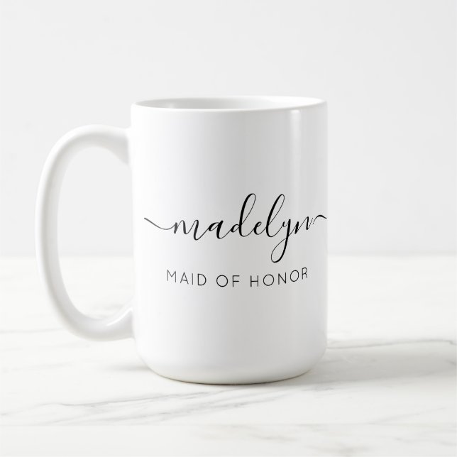 Maid of honor Name I can't say I do without You Coffee Mug (Left)