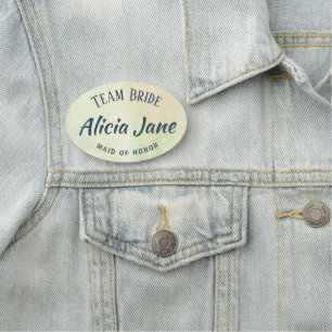 Maid of honor name personalized team bride tag