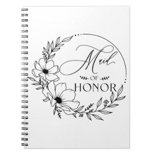 maid of honor notebook
