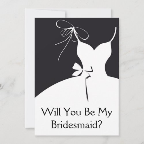 Maid of Honor Or Bridesmaid Invitation