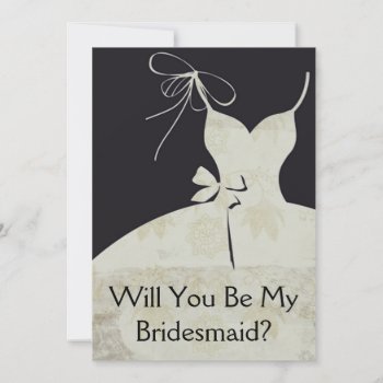 Maid Of Honor Or Bridesmaid Invitation by WeddingButler at Zazzle