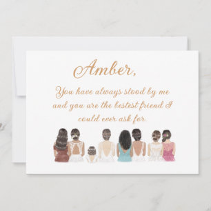 Maid of Honor or Bridesmaid Proposal Card