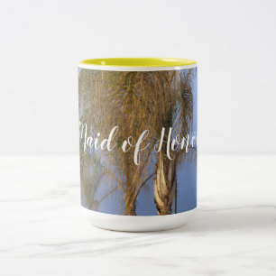 Maid of Honor Palm Trees Wedding Mugs
