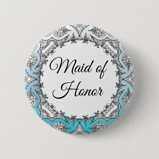 Maid of Honor Party  button (Front)