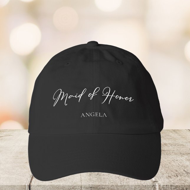 Maid of Honor Personalized Bachelorette Party Hat (Creator Uploaded)