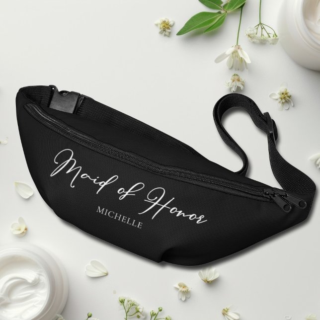 Maid of Honor Personalized Chic Bachelorette Party Fanny Pack (Creator Uploaded)
