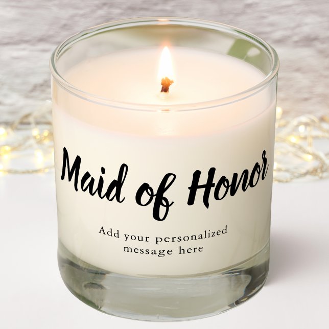 Maid of Honor Personalized Message Gift |  Scented Candle (Creator Uploaded)