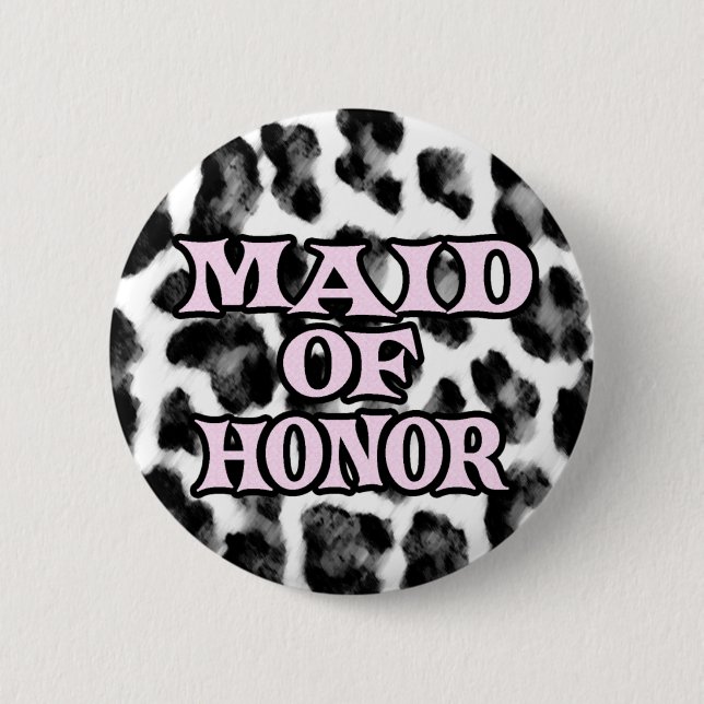 Maid of Honor Pinback Button (Front)