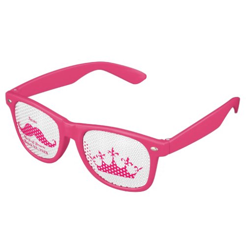 Maid of Honor Pink Mustache Party Shades Sunglasse