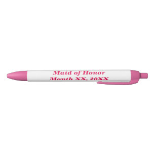 Maid of Honor Pink Mustache Pen