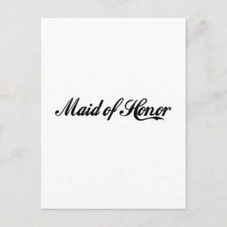 Maid Of Honor Postcard