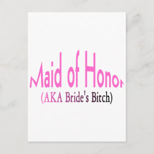 Maid Of Honor Postcard