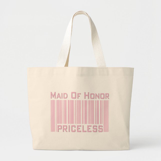 Maid of Honor Priceless Large Tote Bag (Front)
