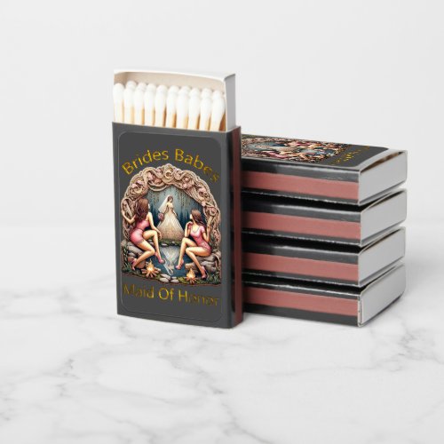 Maid of Honor Pride in a Bridal Party Themed  Matchboxes