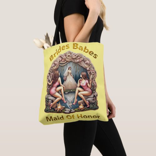 Maid of Honor Pride in a Bridal Party Themed  Tote Bag